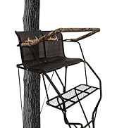 MUDDY Double Droptine Deer Hunting Ladderstand, 2 Person Climbing Tree Stand with Flex-Tek Seat a...