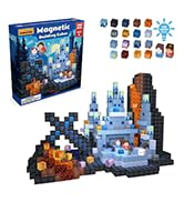 MILENTII Magnetic Building Cubes Set with LED Light Blocks, 200 PCS STEM Construction Toy