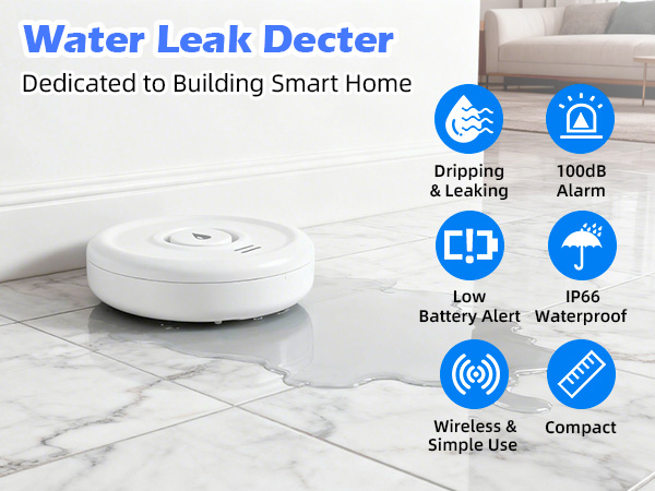 5 Pack Water Leak Detectors for Home