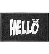 DSV Front Door Mat Outdoor for Home Entrance - 30"x17.5" Black Non-Slip Welcome Mat for Outdoor a...