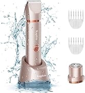KAPHIO Bikini Trimmer for Women Pubic Hair: 2 in 1 Eletctric Razors for Women - Rechargeable Elet...