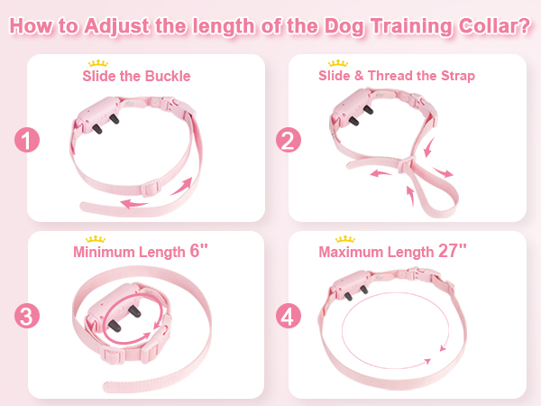 How to adjust the collar strap