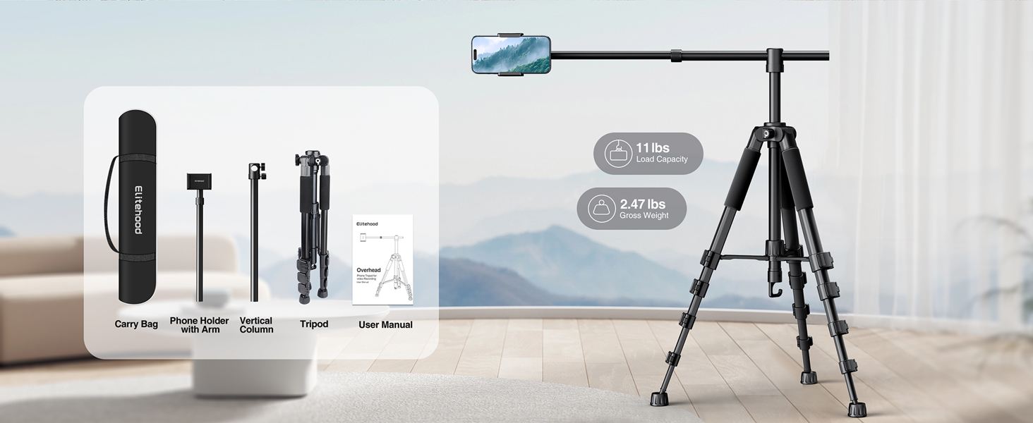 overhead tripod for iphone 