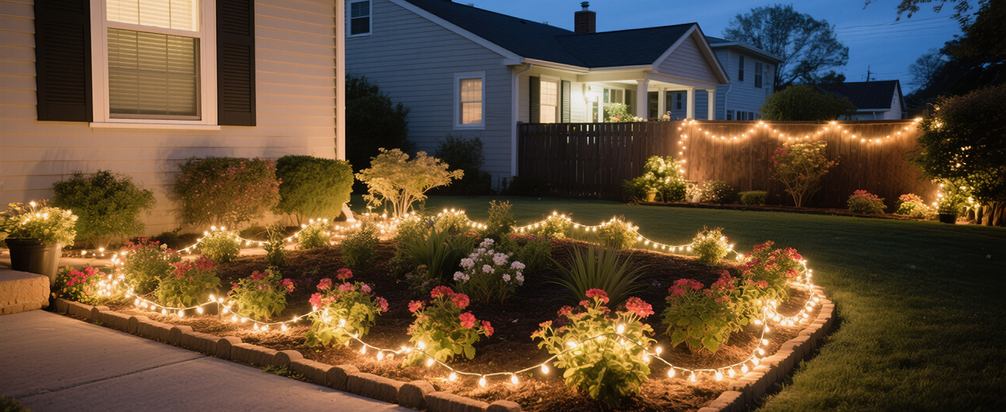 solar fairy lights outdoor