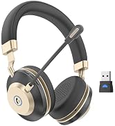 Earbay Wireless Headset with Microphone, AI Noise Cancelling &amp; Dongle | V5.3 Bluetooth Headset wi...