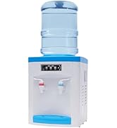 Countertop Water Dispenser for Home,Top Loading Water Dispenser for 1.1-4.9Gallon,550W Fast Heati...