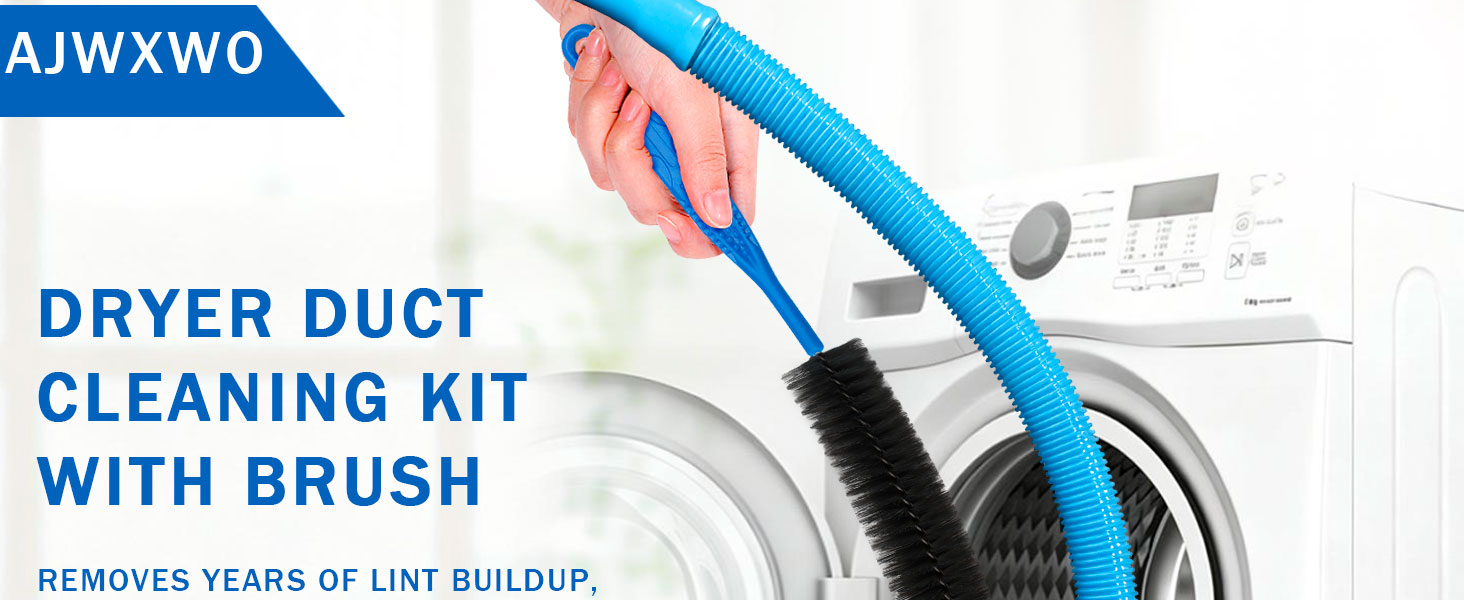 Dryer Vent Cleaner Kit - Compatible Universal Vacuum Attachment Hose with Most Vacuum Cleaner,