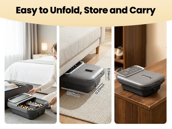 collapsible foot bath massager