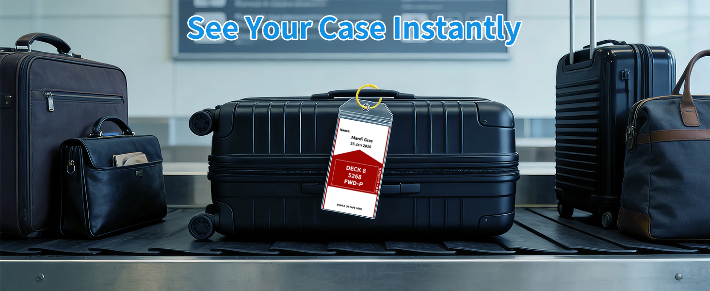 CASMONAL Large Size Cruise Luggage Tag Holders