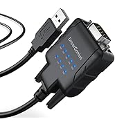 DriverGenius USB to Serial RS232 DB9 Adapter Cable with 9 x LED Indicators - Prolific PL2303 - Co...