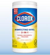 Clorox Disinfecting Wipes Value Pack, Household Essentials, 75 Count, Pack of 3 (Package May Vary)