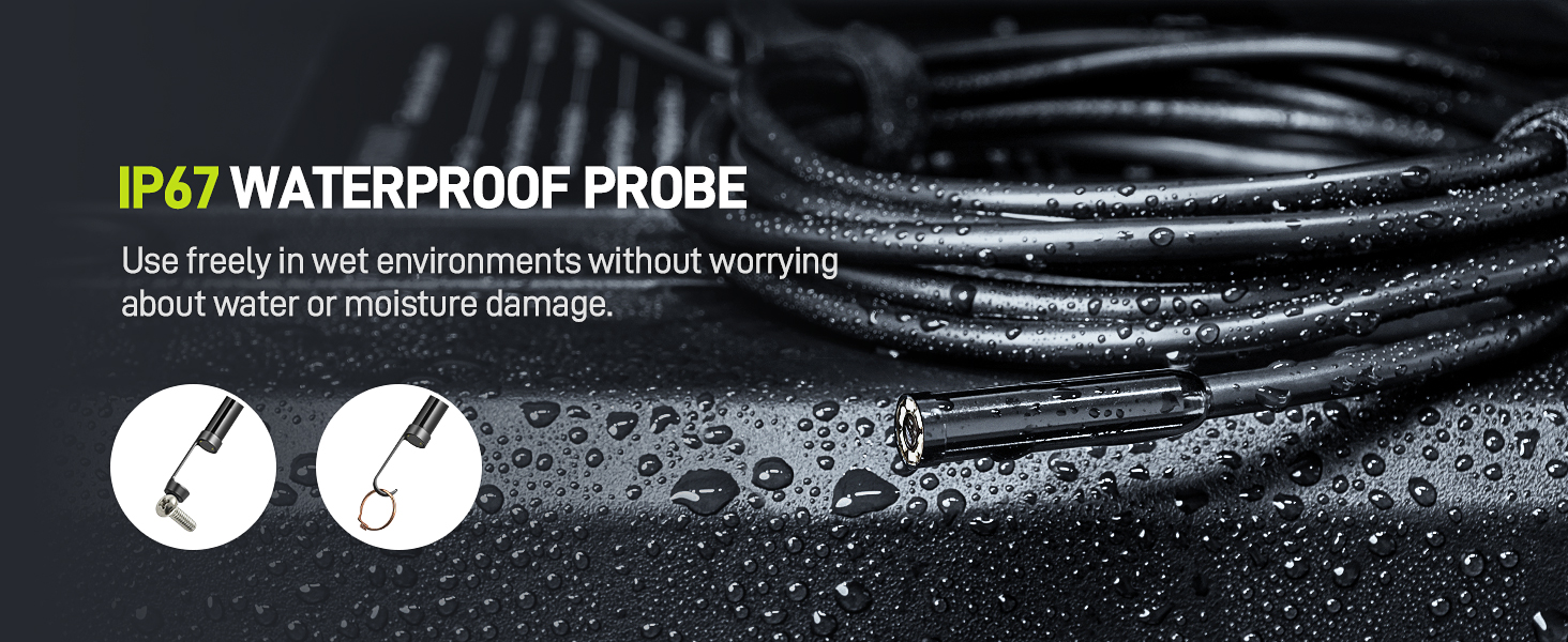 pipe camera snake waterproof