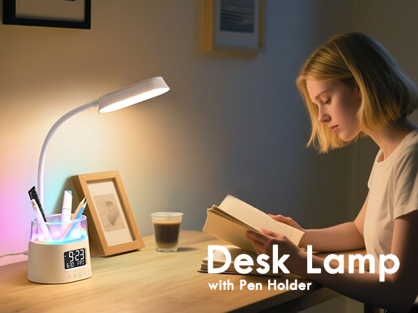 Desk Lamp with Pen Holder