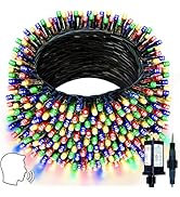 Voice Controlled Smart Christmas Lights Outdoor, 75.8ft 200 LED Extendable String Lights with 7 V...