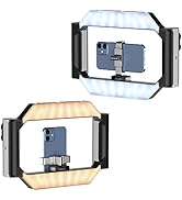 ULANZI Smartphone Video Rig with Light, U-Rig Light Cell Phone Handheld Stabilizer with Ring Ligh...