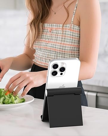 black kickstand cell phone stand
