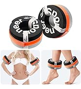 Foam Aquatic Cuffs Exercise Equipment: Sportneer Water Aerobics Float Ring with Adjustable Webbin...