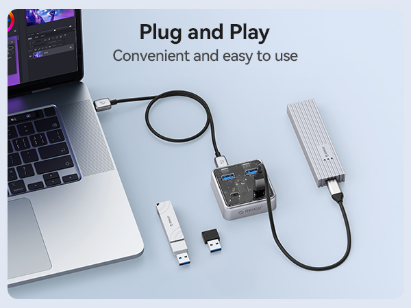 4-Port Alloy USB Splitter