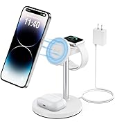 for Magsafe Charger Stand, 15W 3 in 1 Wireless Charging Station for Apple Devices, for iPhone 15/...
