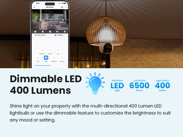SL300 Lorex 2K Wi-Fi Smart Lightbulb Camera