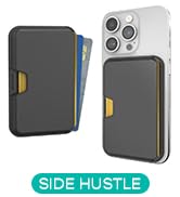 Smartish MagSafe Wallet - Side Hustle - Vegan Leather Slim Detachable Magnetic Card Holder Qi2 Ce...