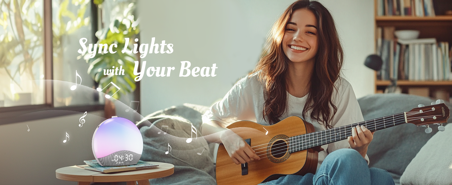 alarm clock with sound machine