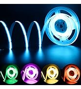 RGB COB LED Strip Light 9.84ft/3m,PAUTIX UL Listed 24V Color Changing Light Strips with 840LEDs/m...