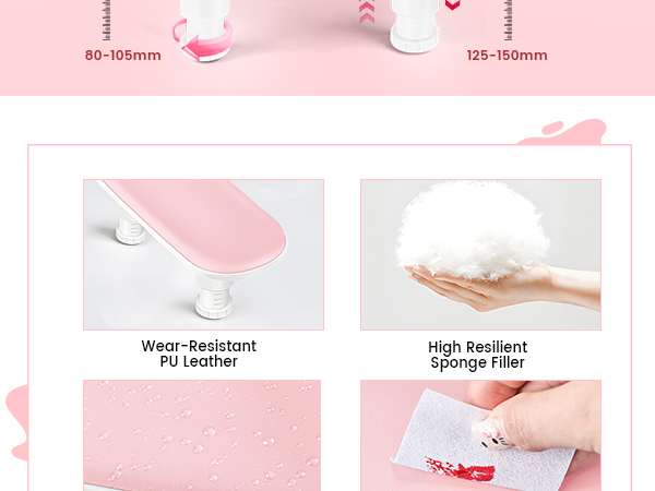 Pink Manicure Arm Rest for Nails Tech