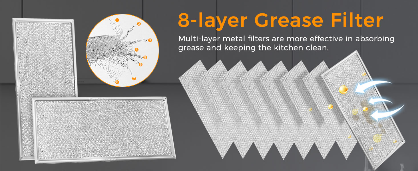 13 x 6 microwave filter fit for Am.ana, Est.ate, Jenn Air, May.tag, Whir.lpool microwaves