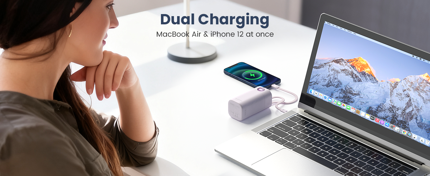 12v Dual charging MacBook Air &amp; iPhone 12 at once 16 5v 2a iphone 13