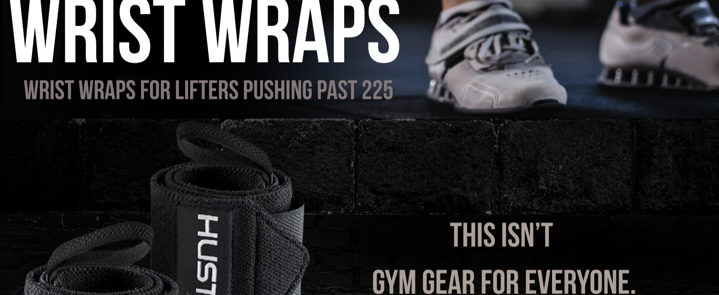Weight lifting wrist wraps showing reinforced construction for serious strength training
