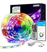 VOLIVO Led Strip Lights 200ft,App Controlled Bluetooth Led Light Strip Sync with Music, Color Cha...