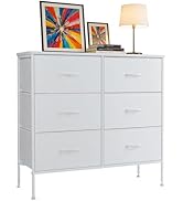 Accver 6-Drawer Fabric Dresser, Chest of Drawers Clothes Cabinet for Closet &amp; Bedroom, Storage Or...