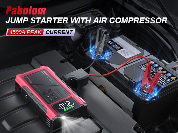 car battery charger jump starter