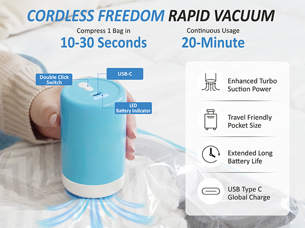 travel vacuum bags for luggage