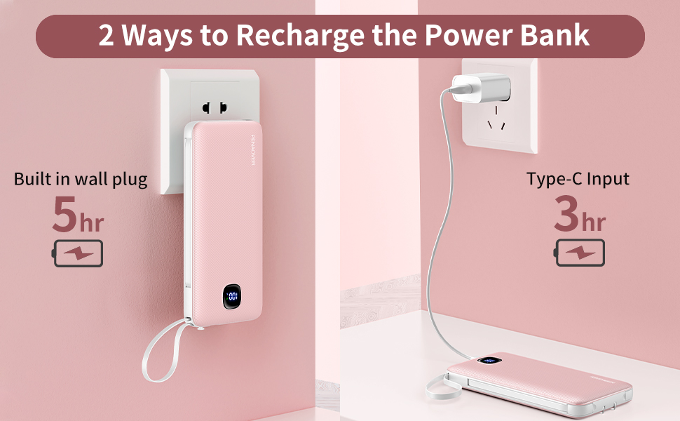 power bank with built in cable
