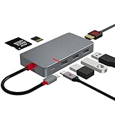 ANYPLUS USB C Hub Multiport Adapter, 7 in 1 USB C Dongle Laptop Docking Station with 4K HDMI, 3Po...