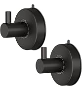 DGYB Suction Cup Hooks for Shower Set of 2 Towel Hooks for Bathrooms SUS 304 Stainless Steel Matt...