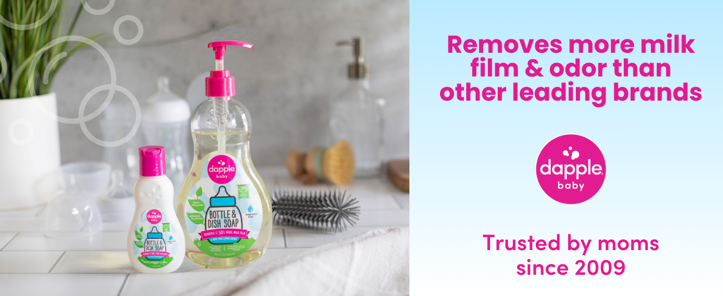 dapple dish soap removes milk film and odor