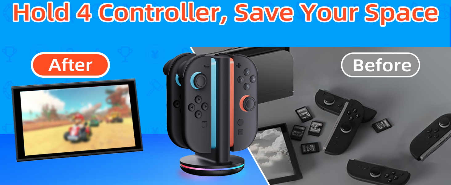 Charging Dock For Switch jovcon 2