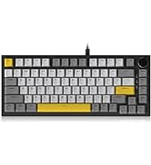 DAIDAI×AJAZZ AK820 75% Wired Gasket Mechanical Keyboard with Volume Knob - South Facing LED - PBT...