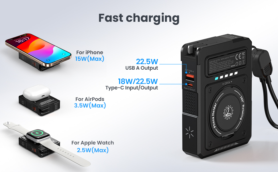 3-in-1 Magnetic Power Bank