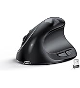 Lekvey Ergonomic Mouse, Vertical Wireless Mouse for Small or Medium Hands, Rechargeable 2.4G USB ...