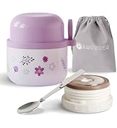 Pawovdeq Kids Stainless Steel Soup Bento Lunch Thermos For Hot Food,Vacuum Insulated Food Jar Con...