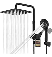 Ryamen Upgraded Dual Shower Heads Combo, 10 inch Filtered Shower Head with Handheld, 3-Way Rain S...