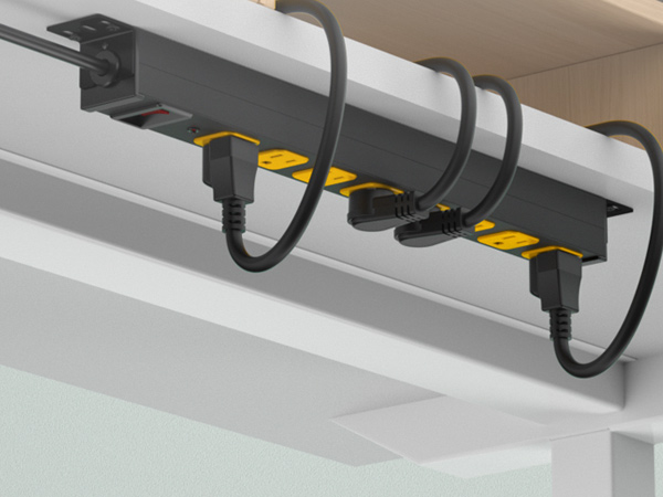 8 outlet heavy duty surge protector power strip surge protector under desk mount