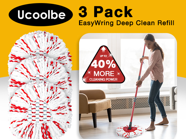 3 Pack EasyWring Deep Clean Refill