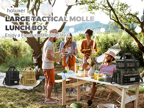 tactical lunch bag for men lunch box for men lunch box for work cooler bag large lunch box Camo