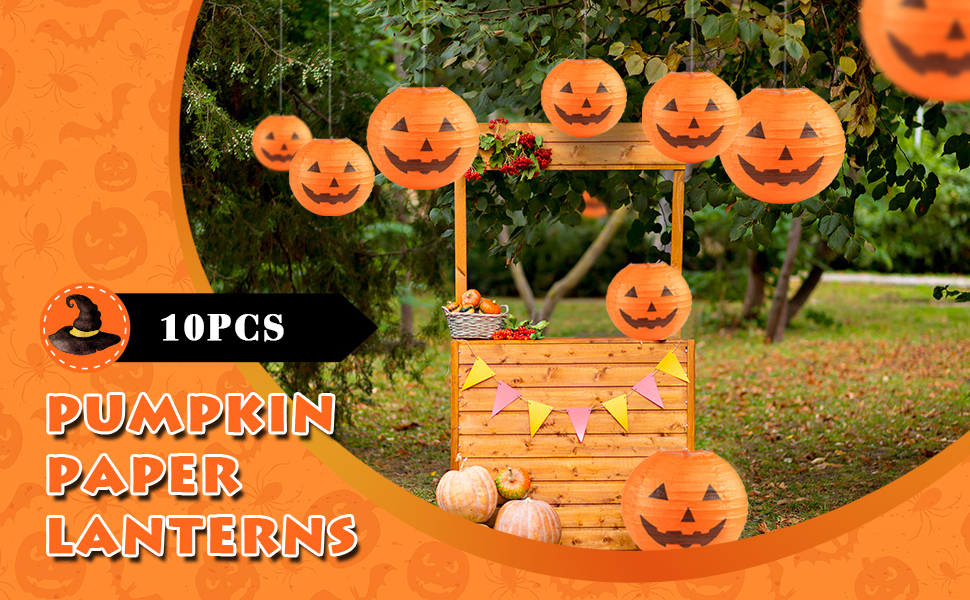 Halloween Hanging Decorations Paper Lanterns