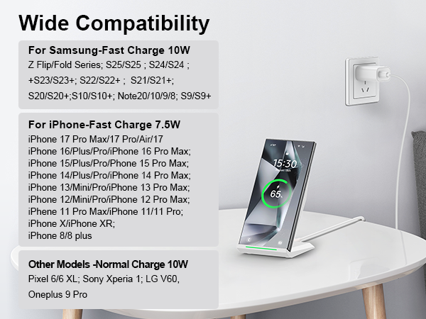 s25 wireless charging dock